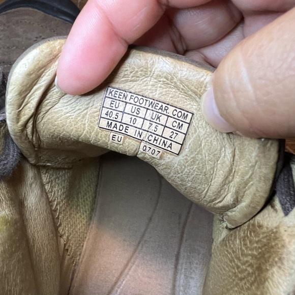 KEEN Presidio Leather Floral Lace-Up Walking/Hiking Shoes - Picture 10 of 10